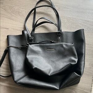 Aldo Black Tote Bag Set